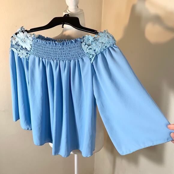 Papaya Cute Blue Top Size S - Picture 1 of 7